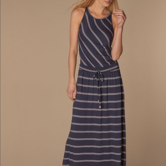 Michael Stars Stripe Midi length Casual Dress - Picture 2 of 7